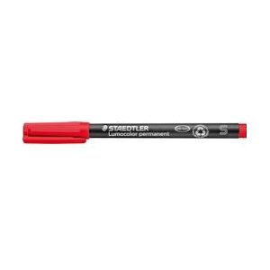 Staedtler Lumocolor 313, OHP-marker, permanent, 0,4 mm, rood - 313-2