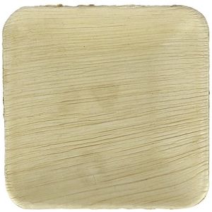 MONOUSO - Palmblad Mini Bord Vierkant 10x10cm (25 Stuks) - 8435771405334