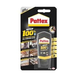 Pattex 100% lijm, tube van 50 g, op blister - blauw Papier 429362