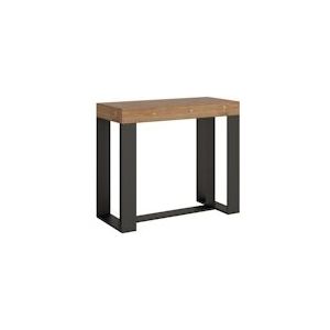 Itamoby Uitschuifbare console 90x40/290 cm Futura Red Fir antraciet structuur - VE090COFUT040-AT-AN
