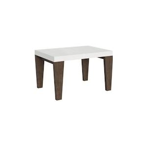 Itamoby Uitschuifbare tafel 90x130/390 cm Spimbo Mix Wit essenblad, walnoot poten - 8050598046654