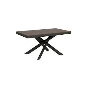 Itamoby Uitschuifbare tafel 90x160/264 cm Volantis Evolution Antraciet Walnootstructuur - 8050598006702