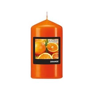 PAPSTAR, Geurstompkaarsen "Flavour by GALA" Ø 58 mm · 110 mm oranje - Sinaasappel - oranje Was 96903