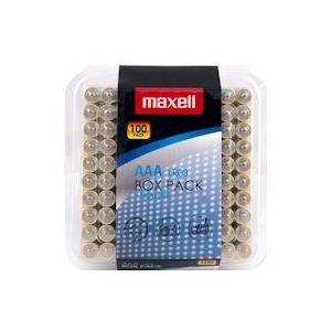 Maxell Alkaline Batterij Aaa LR03 Pack*100 Batterijen - MXBLR03P100