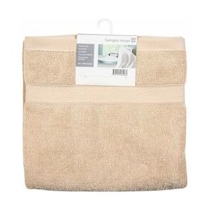 Tarrington House Handdoek, katoen, 50 x 100 cm, beige - beige 4337147184963