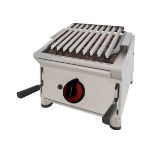 Lava gasbarbecue tafelmodel rvs-grill zonder spatwand - 390x550x330 mm - 5,5 Kw - 4471A804 Eurast - grijs 4471A804