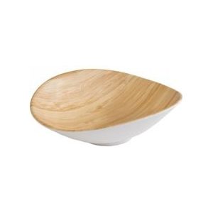 APS kom -BAMBOO-17,5 x 15,5 cm, h: 5,5 cm - wit Synthetisch materiaal 84816