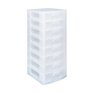 Really Useful Box ladenblok 8 x 9,5 l, transparant - 5060321927153