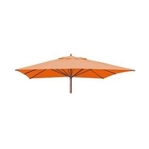 Mendler Vervangingshoes voor gastronomische houten parasol HWC-C57, parasolhoes, vierkant 4x4m polyester 3kg ~ terracotta - oranje Textiel 76671
