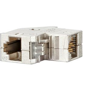 BACHMANN CAT6 90° RJ45 female/female, Keystone - wit 918.032