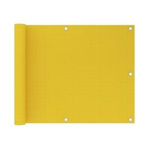 vidaXL Balkonscherm 75x600 cm HDPE geel - geel 310995
