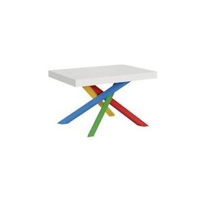 Itamoby Uitschuifbare tafel 90x140/244 cm Volantis structuur As wit 4/B - 8050598100677