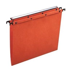 ELBA L'Oblique hangmappen voor laden AZO tussenafstand 330 mm (A4), V-bodem, oranje, Pak van 25 - 631281