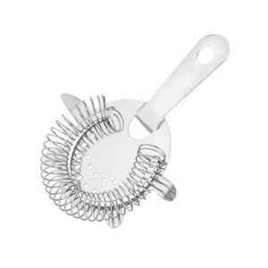 Olympia Hawthorne RVS cocktail zeef/strainer 4 tanden - Roestvrij staal DR590