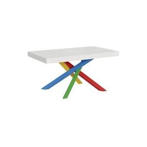 Itamoby Uitschuifbare tafel 90x160/420 cm Volantis Veelkleurige structuur Aswit 4/B - VE160TAV4B420-BF