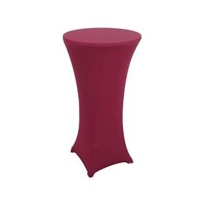 Mendler Bartafelhoes HWC-J30, tafelhoes stretch Ø 60cm ~ bordeaux-rood - rood Textiel 76101