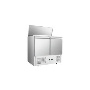 METRO Professional Saladette GSA3600GN, roestvrij staal, 90 x 70 x 88,8 cm, 239 L, statische ventilatorkoeling, met slot, zilver - zilver Roestvrij staal 4337255825550