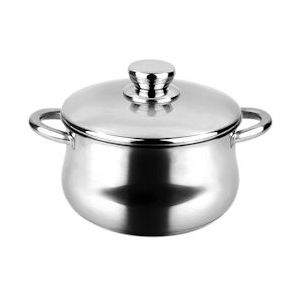 FAGOR Silverinox, 20cm Hoge Inductie Roestvrijstalen Braadpan, Diffusor Bodem 3 Lagen, Vitrokeramische Vaatwasser, Roestvrij Staal - 8429113800987