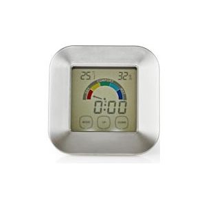 Nedis Digitale thermometer - Binnen - Binnentemperatuur - Luchtvochtigheid binnenshuis - Wit / Zilver - 5412810313181