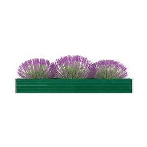 VidaXL-Plantenbak-verhoogd-320x40x45-cm-gegalvaniseerd-staal-groen