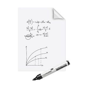 Legamaster Magic-Chart whiteboard folie, ft 60 x 80 cm, wit, effen, rol van 25 vel - blauw Papier 8713797066310
