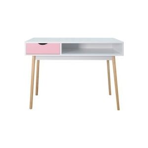 Console Onepink Wit/roze 100x50x75cm Thinia Home - roze Massief hout 8429160800770