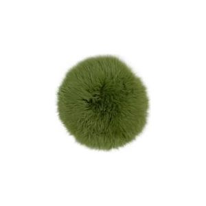 Stoelpad schapenvacht groen rond - stoelkussen LxB - groen 18370