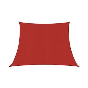 vidaXL Zonnezeil 160 g/m² 3/4x3 m HDPE rood - rood 311654