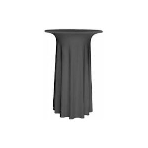 Gastro Uzal Luxor Deluxe tafelkleed jas voor staande tafels, hoogte: 110-115 cm, omtrek: 70-72 cm kleur: antraciet - grijs 70D-A