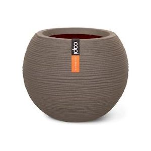 Capi Europe - Vaas bol Rib NL - 62x48 - Warm taupe - Opening Ø40 - KWTR271