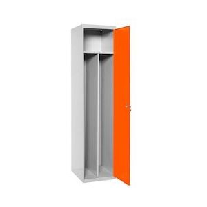 SimonRack Metalen locker 1 INITIAL Deur gedemonteerd en inclusief GRIJS/ORANJE scheidingswand 1800x500x500 mm (Hoogte x Breedte x Diepte) - 8425437068348