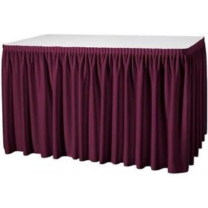 Tafelrok plissé Bordeaux Orlando 580 cm - LTITEX - rood Polyester 3303158096