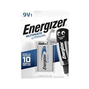 Energizer batterij Lithium 9V, op blister - grijs 33287