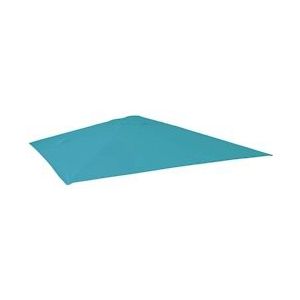 Mendler Vervangingshoes voor verkeerslicht parasol HWC-A96, parasolhoes vervangingshoes, 3x4m (Ø5m) polyester 3,5kg ~ turquoise - blauw Textiel 76854