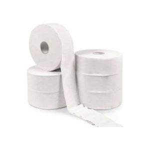 Ekoe Plastic Free Solutions Ekoe Wit maxi jumbo toiletpapier pak van 6 rollen - wit Papier E.812102