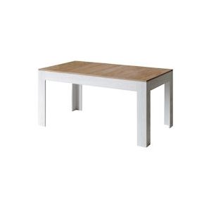 Itamoby Uitschuifbare tafel 90x160/220 cm Bibi Mix Naturel Eiken blad Witte Essenhouten poten - 8050598044940