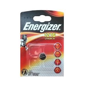 Energizer lithiumknoopbatterij Cr1216 3V blisterverpakking*1 - EGBCR1216