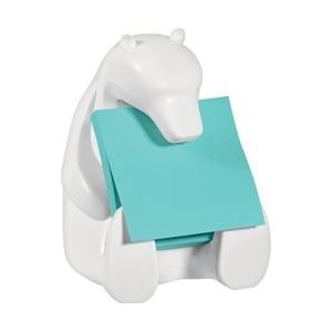 Post-it Super Sticky Z-notes dispenser, beer, voor ft 76 x 76 met 1 blok van 90 blaadjes blauw - 385272