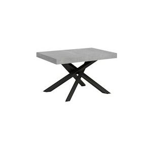 Itamoby Uitschuifbare tafel 90x120/224 cm Volantis Cement Antraciet Structuur - 8058994304040
