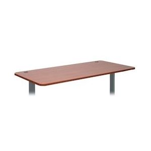 Mendler Tafelblad HWC-D40 voor bureaus, tafelblad, 160x80cm ~ naturel - bruin Massief hout 62771