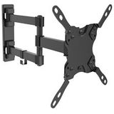 Deltaco Wall Mount for TV/Screen, 15'-40',  max 20kg, 3-way - Black - 7333048008435