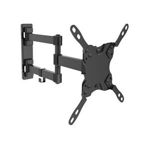 Deltaco Wall Mount for TV/Screen, 15'-40',  max 20kg, 3-way - Black - 7333048008435