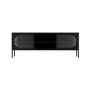 DS4U - Next Level industrieel metalen tv meubel  - ovaal - zwart Metaal 10273-ZW38