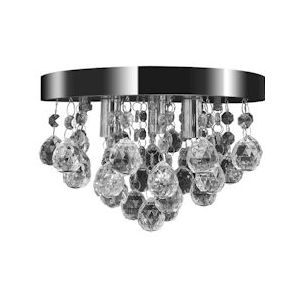 vidaXL Kroonluchter plafondlamp kristal design kroonluchter chroom - 240688