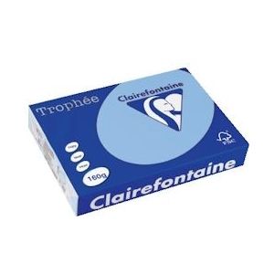 Clairefontaine Trophée Pastel, gekleurd papier, A4, 160 g, 250 vel, helblauw - 732035