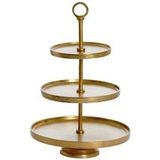 Light & Living Etagère Marozu - Goud - 3 Laags - Modern