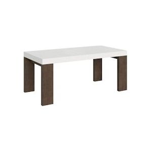 Itamoby Uitschuifbare tafel 90x180/440 cm Roxell Mix Wit essenblad Walnootpoten - 8050598045930