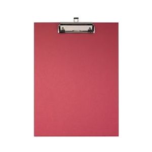 Falken 11288347 Klembord voor DIN A4, hard karton met kraftpapier omslag - rood - rood 11288347000F