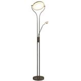 vidaXL Lamp staand 18 W dimbaar 180 cm zilverkleurig - 282415