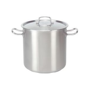 Kookpan RVS | 21,2 liter | Met deksel |  Ø30x30(h)cm - EMG-720006